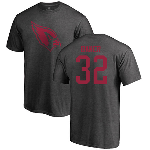 Arizona Cardinals Men Ash Budda Baker One Color NFL Football #32 T Shirt->arizona cardinals->NFL Jersey